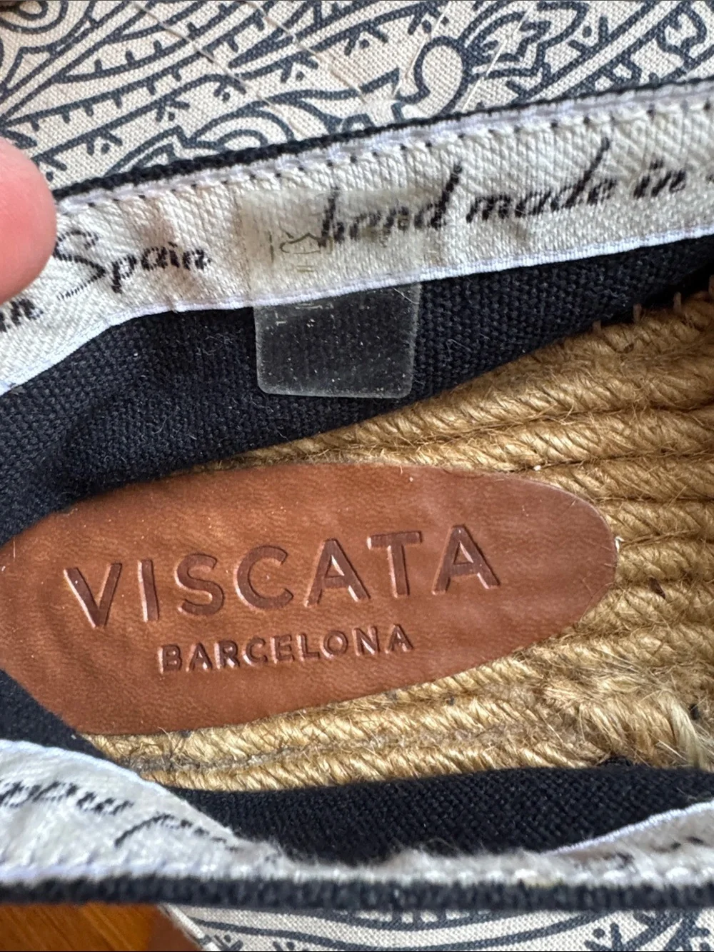 VISCATA Black Women's Canvas Espadrilles 42 EUC